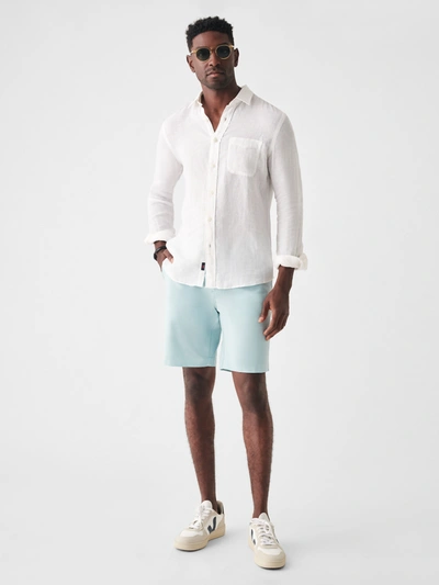 Faherty All Day Shorts (9" Inseam) In Seafoam