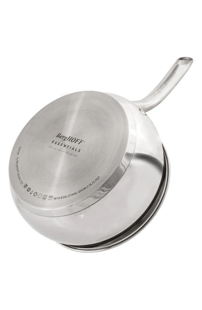 Berghoff Stainless Steel Belly 4-piece Cookware Set In Silver