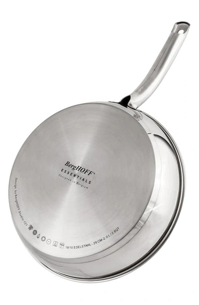 Berghoff Stainless Steel Belly 4-piece Cookware Set In Silver