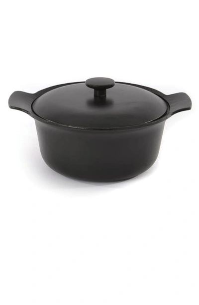 Berghoff Black Ron Cast 4.4 Quart Iron Covered Stockpot In Multi