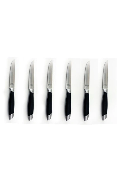 Shop Berghoff International Geminis 6-piece Steak Knife Set In Silver