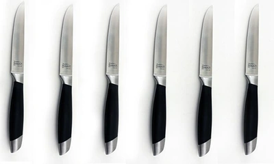 Shop Berghoff International Geminis 6-piece Steak Knife Set In Silver