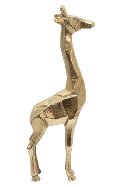 Shop R16 Home Giraffe Statuette In Gold