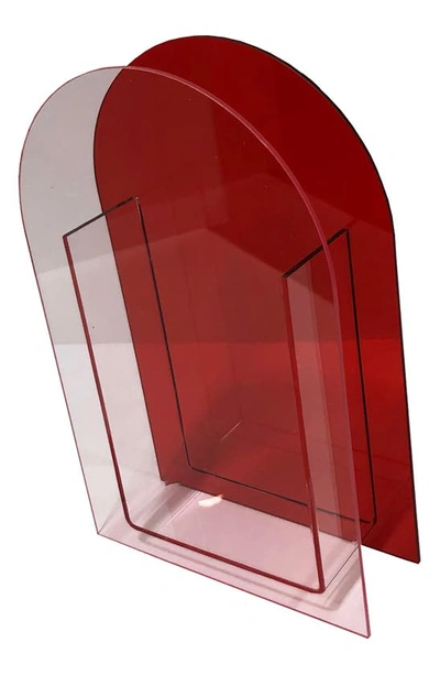 Shop R16 Home Luctie Vase In Red/ Light Pink