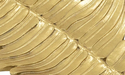 Shop R16 Home Leaf Platter In Gold