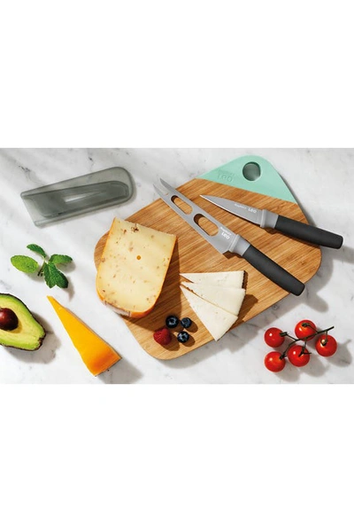 Berghoff Leo 3-piece Cutting Board And Knife Set In Green, Grey