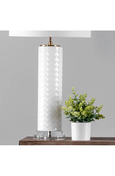 Shop Nuloom Verona Glass Table Lamp In White