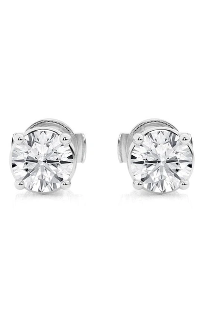 Badgley Mischka White Gold Lab Created Diamond Stud Earrings In White Gold