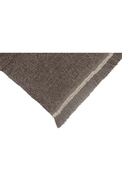 Lorena Canals Steppe Woolable Washable Wool Rug In Sheep Brown