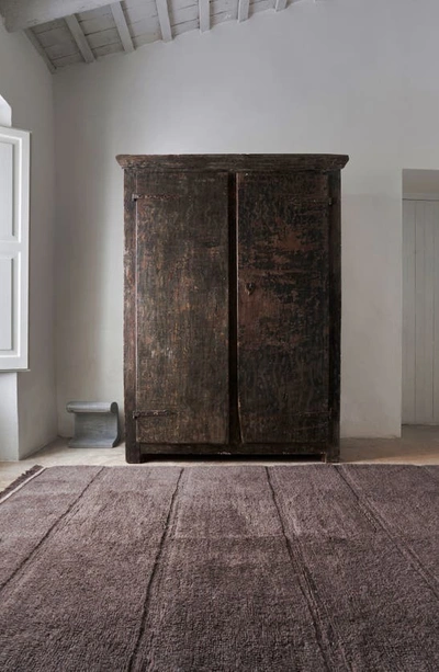 Lorena Canals Steppe Woolable Washable Wool Rug In Sheep Brown