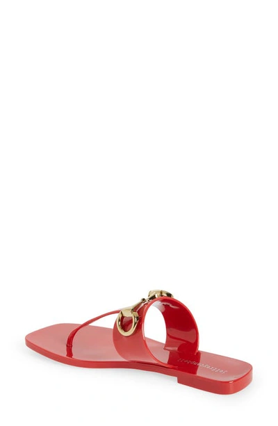 Shop Jeffrey Campbell A Lil Bit Sandal In Red Shiny
