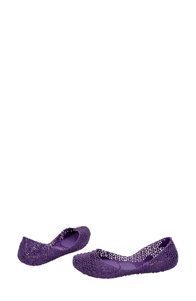 Shop Melissa Campana Papel Flat In Purple