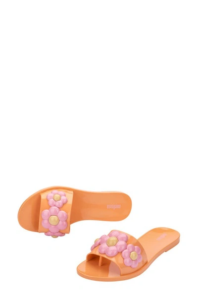 Shop Melissa Babe Spring Slide Sandal In Orange/ Pink