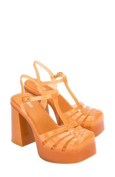 Shop Melissa Party Platform Sandal In Orange