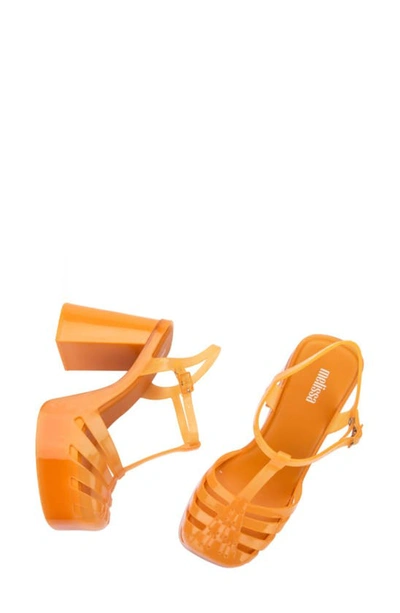 Shop Melissa Party Platform Sandal In Orange