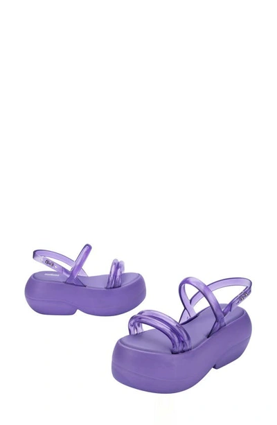 Shop Melissa Airbubble Platform Sandal In Lilac