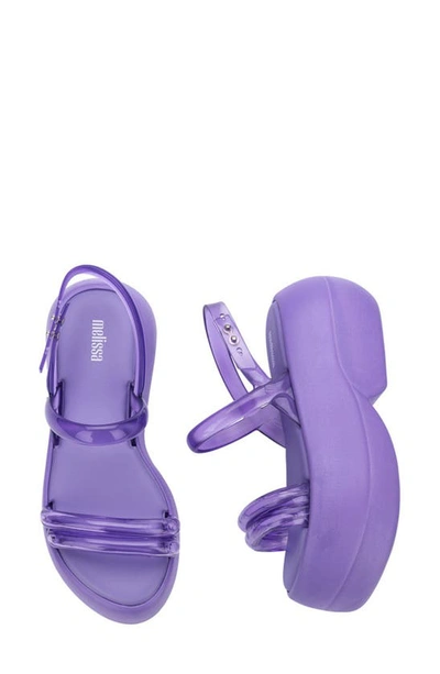 Shop Melissa Airbubble Platform Sandal In Lilac