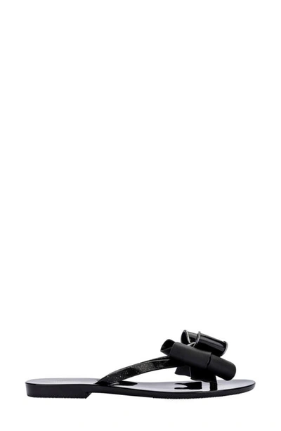Melissa Women's Harmonic Sweet Vii Bow Slide Sandals In Black