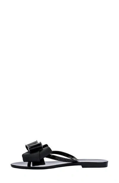 Melissa Women's Harmonic Sweet Vii Bow Slide Sandals In Black