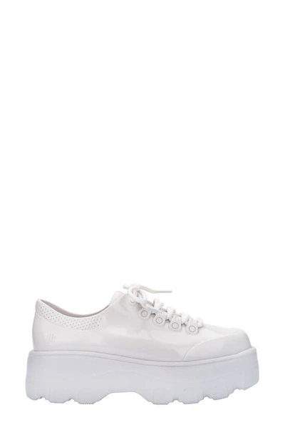 Melissa Kickoff Platform Jelly Sneaker In White | ModeSens