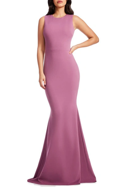 Shop Dress The Population Leighton Sleeveless Mermaid Evening Gown In Orchid