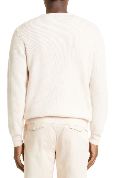 Shop Eleventy Fine Gauge Cashmere Crewneck Sweater In Pink