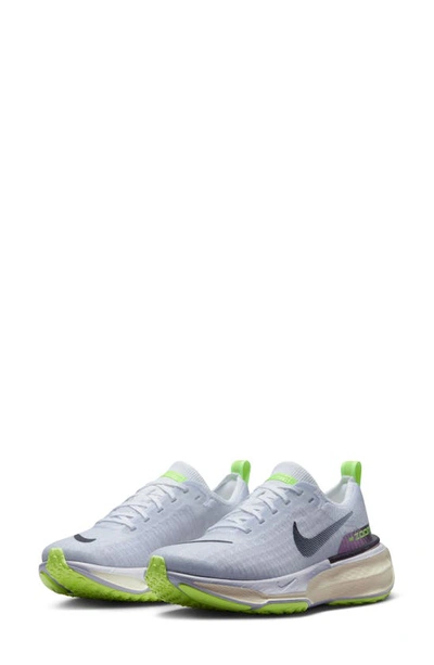 Shop Nike Zoomx Invincible Run 3 Running Shoe In White/ Black/ Blue/ Purple