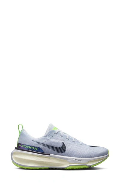 Shop Nike Zoomx Invincible Run 3 Running Shoe In White/ Black/ Blue/ Purple