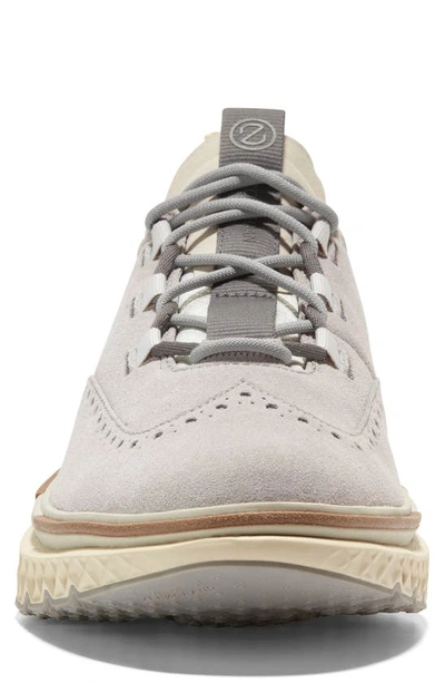 Shop Cole Haan 5.zerogrand Wingtip Sneaker In Dove/ Silver Birch