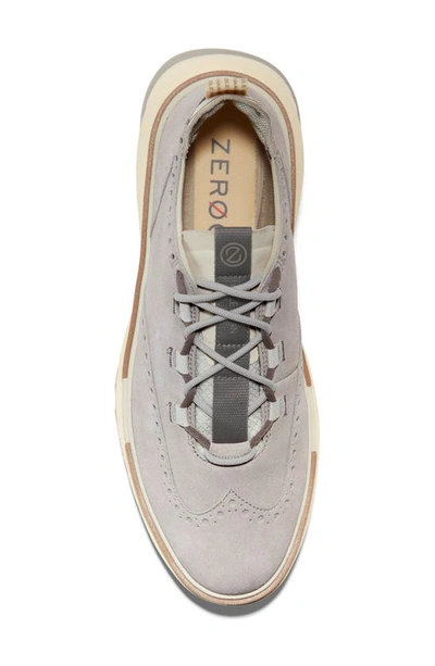 Shop Cole Haan 5.zerogrand Wingtip Sneaker In Dove/ Silver Birch
