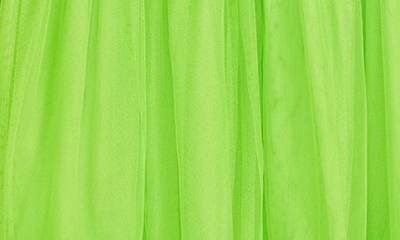 Shop ml Monique Lhuillier Flutter Sleeve Tiered Tulle Gown In Halcyon Green