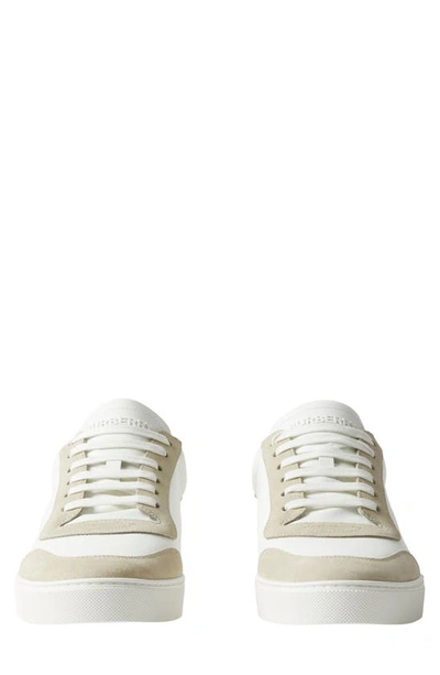 Shop Burberry Robin Low Top Sneaker In Neutral White