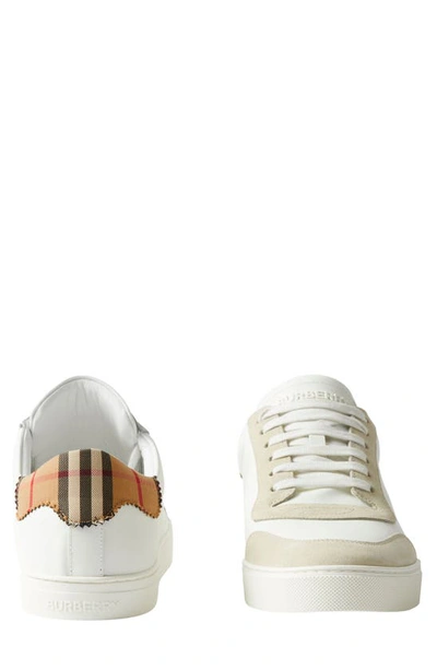 Shop Burberry Robin Low Top Sneaker In Neutral White