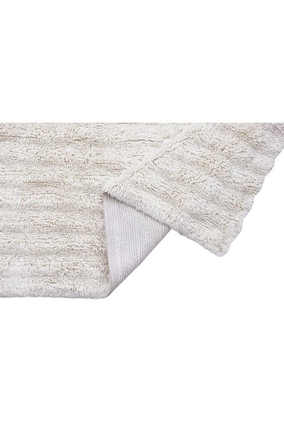 Lorena Canals Dunes Woolable Washable Wool Rug In Light Grey Tones