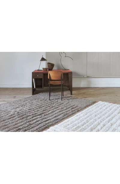 Lorena Canals Dunes Woolable Washable Wool Rug In Light Grey Tones