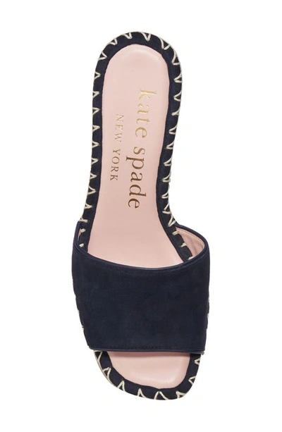 Shop Kate Spade Cosette Espadrille Wedge Sandal In Blazer Blue