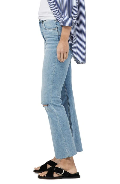 Shop Rag & Bone Casey Raw Hem High Waist Ankle Flare Jeans In Lucy