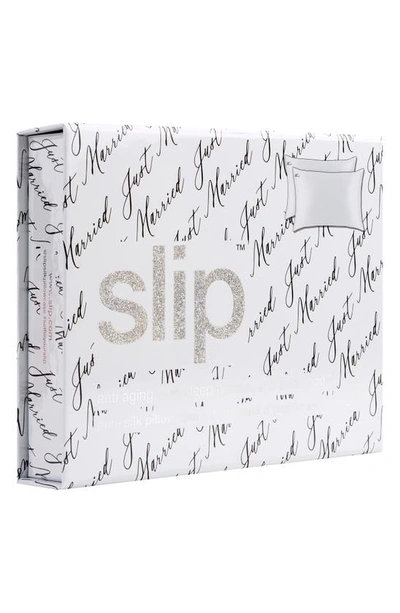 Shop Slip Just Married Pure Silk Pillowcase Duo