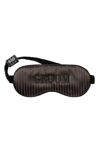 Shop Slip Wedding Party Sleep Mask In Groom