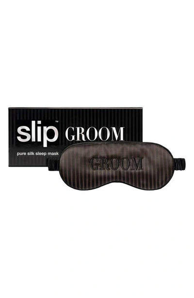 Shop Slip Wedding Party Sleep Mask In Groom