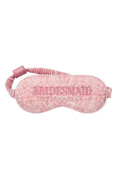 Shop Slip Wedding Party Sleep Mask In Bridesmaid