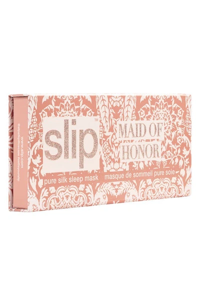 Shop Slip Wedding Party Sleep Mask In Maid Of Honor