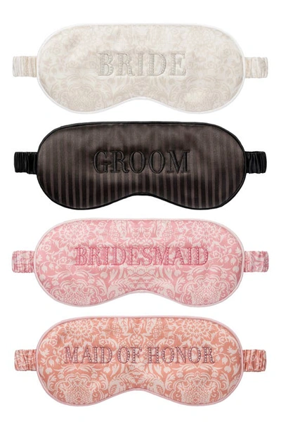 Slip Wedding Party Sleep Mask In Bridesmaid