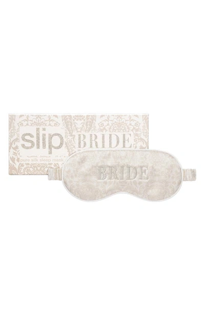 Shop Slip Wedding Party Sleep Mask In Bride