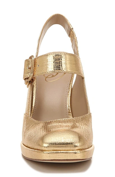 Shop Sam Edelman Jildie Platform Slingback Sandal In Amber Gold