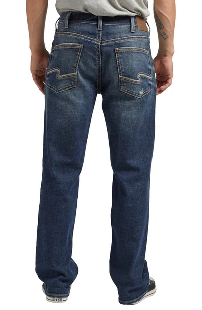 Shop Silver Jeans Co. Gordie Relaxed Stretch Straight Leg Jeans In Indigo