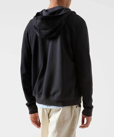 Shop Atm Anthony Thomas Melillo Men French Terry Zip-up Hoodie In Black