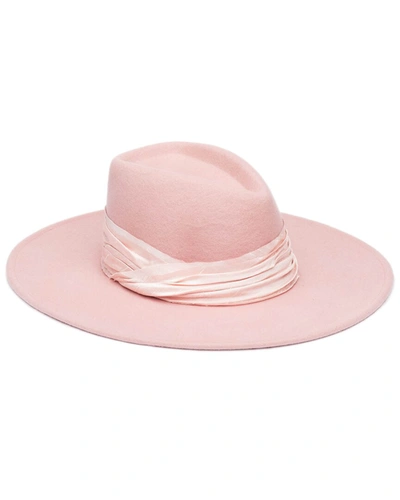 Shop Eugenia Kim Harlowe Wool & Silk Hat In Pink