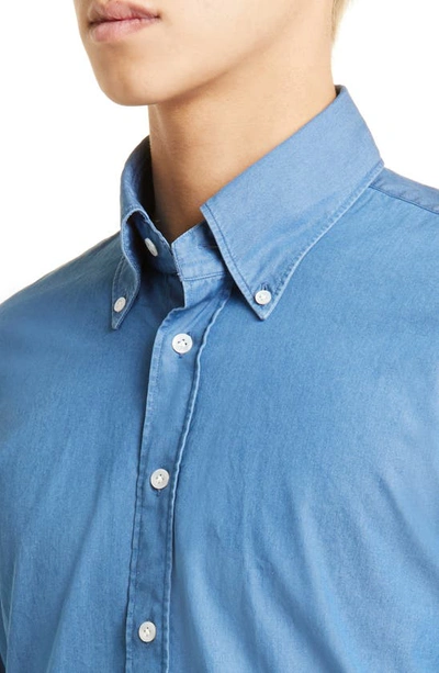 Shop Thom Sweeney Slim Fit Chambray Button-down Shirt