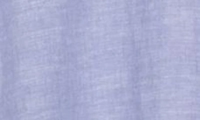 Shop Coastaoro Key Largo Short Sleeve Linen Blend Button-up Shirt In Mid Blue